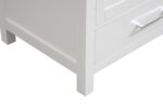 30" White Freestanding Bathroom Vanity with Calcutta Quartz Countertop - Image 5