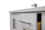 36" White Freestanding Single Sink Bathroom Vanity with Snow White Quartz Countertop Fiory - Image 7