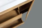 40" Soft Oak Freestanding Bathroom Vanity with White Ceramic Countertop *FREE FAUCET* - Image 8