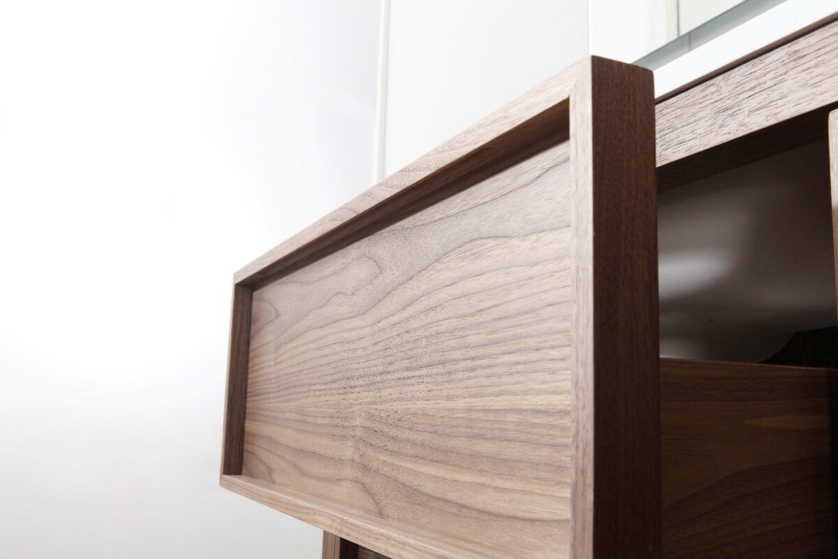 60" Natural Walnut Freestanding Double Sink Bathroom Vanity with White Solid Surface Countertop Vista - Image 6