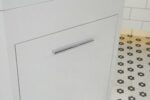 18" Lily White Freestanding Corner Bathroom Vanity with White Polymarble Countertop - Image 8