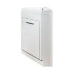 18" Lily White Freestanding Corner Bathroom Vanity with White Polymarble Countertop - Image 5