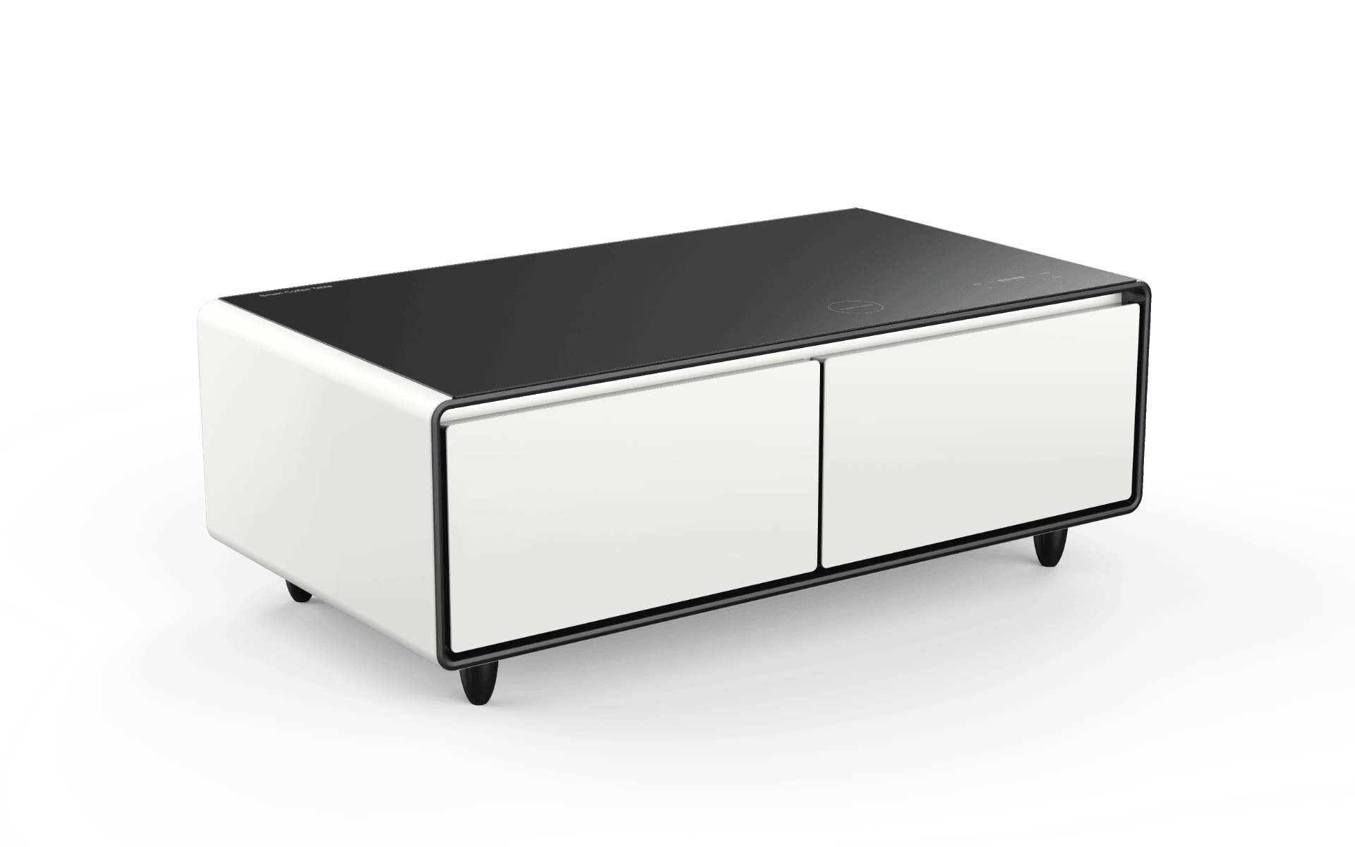 Smart Coffee Table with Refrigerated Drawer - White - PRE-ORDER SHIPS IN JUNE - Image 1