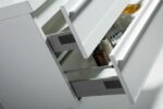 42" White Wall Mount Bathroom Vanity with White Polymarble Countertop Sofia - Image 6