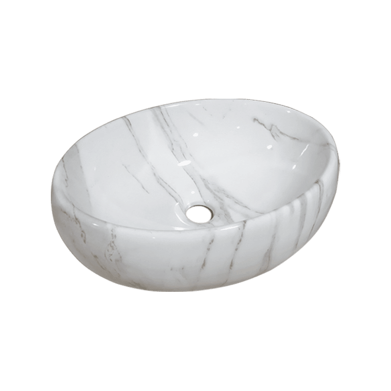 Porcelain Vessel Sink - Oval - Image 1