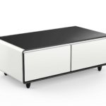 Smart Coffee Table with Refrigerated Drawer - White - PRE-ORDER SHIPS IN JUNE