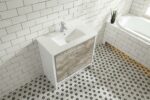 36" Ash Freestanding Bathroom Vanity with White Ceramic Countertop - Image 4