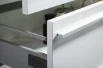 36" White Wall Mount Bathroom Vanity with White Polymarble Countertop Sofia - Image 6